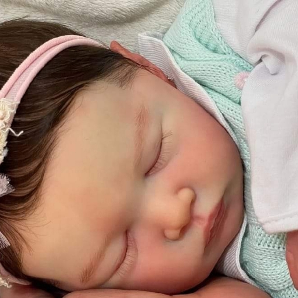 Realistic Baby Doll with Pink Headband